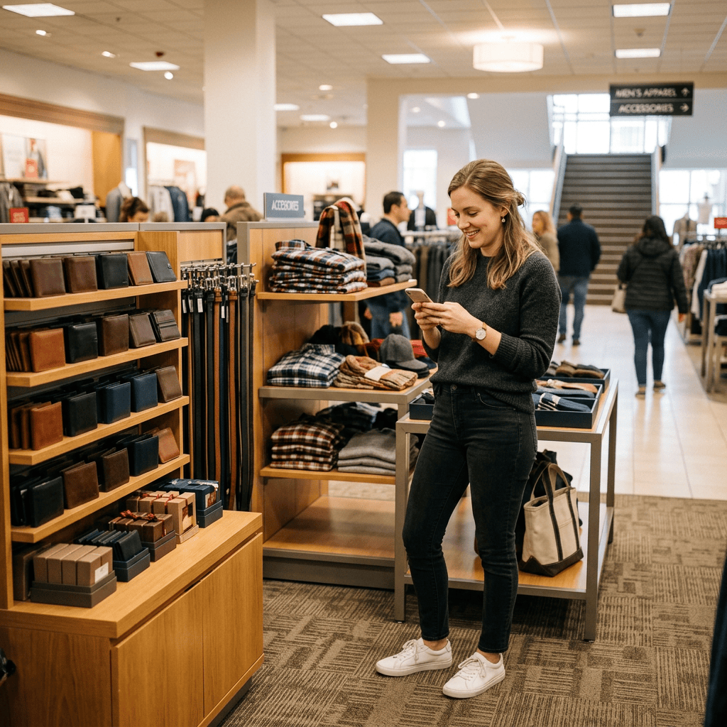 Retail merchandiser finishing a store assignment